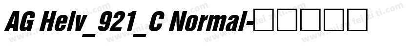 AG Helv_921_C Normal字体转换